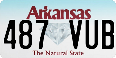 AR license plate 487VUB