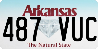 AR license plate 487VUC