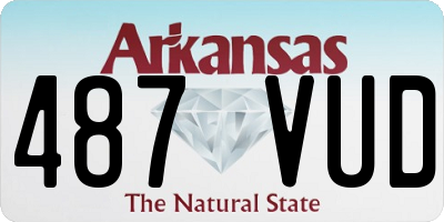 AR license plate 487VUD
