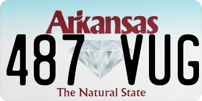 AR license plate 487VUG
