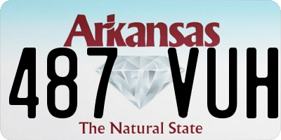 AR license plate 487VUH