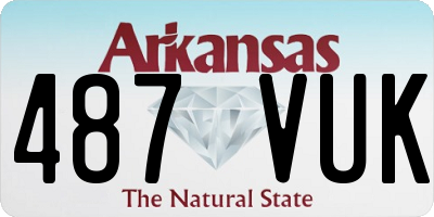 AR license plate 487VUK