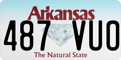 AR license plate 487VUO
