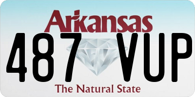 AR license plate 487VUP