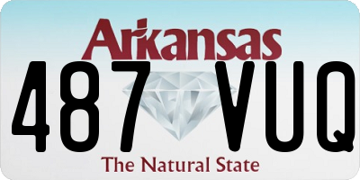 AR license plate 487VUQ