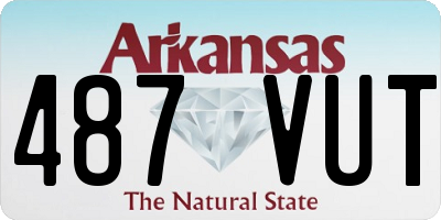 AR license plate 487VUT