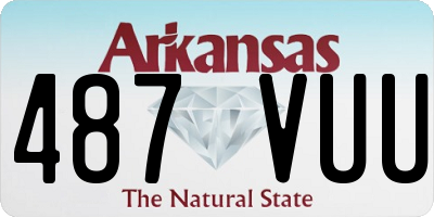 AR license plate 487VUU