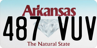 AR license plate 487VUV