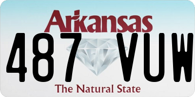 AR license plate 487VUW