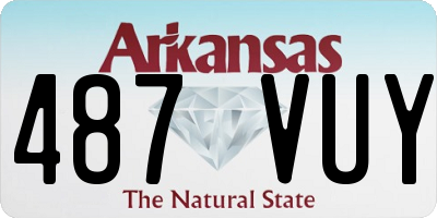 AR license plate 487VUY