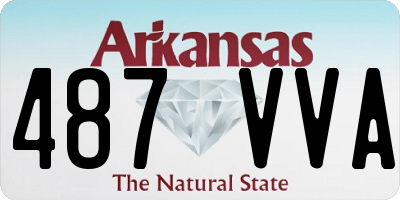 AR license plate 487VVA