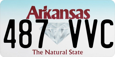 AR license plate 487VVC