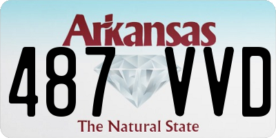 AR license plate 487VVD