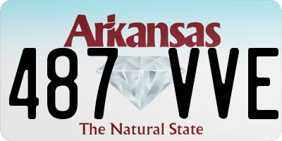 AR license plate 487VVE