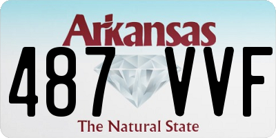 AR license plate 487VVF