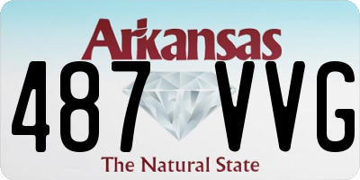 AR license plate 487VVG