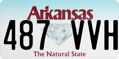AR license plate 487VVH