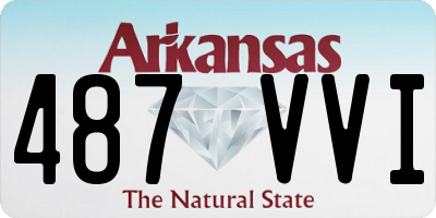 AR license plate 487VVI