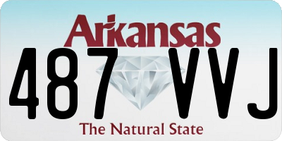 AR license plate 487VVJ