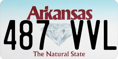 AR license plate 487VVL