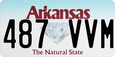 AR license plate 487VVM