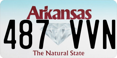AR license plate 487VVN