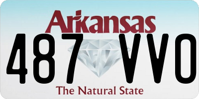 AR license plate 487VVO