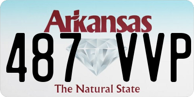 AR license plate 487VVP