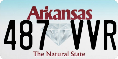 AR license plate 487VVR