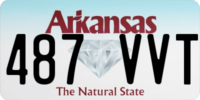 AR license plate 487VVT