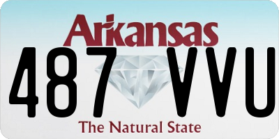 AR license plate 487VVU