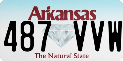 AR license plate 487VVW