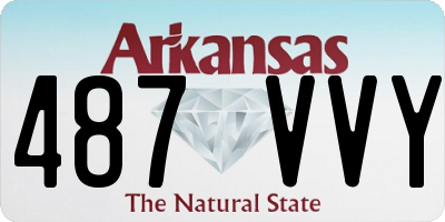 AR license plate 487VVY