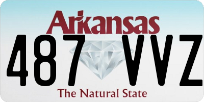 AR license plate 487VVZ