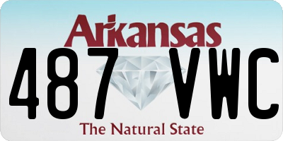 AR license plate 487VWC