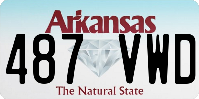AR license plate 487VWD