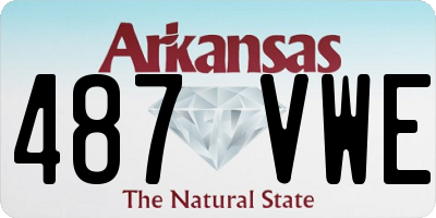 AR license plate 487VWE
