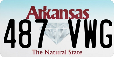 AR license plate 487VWG