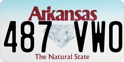 AR license plate 487VWO