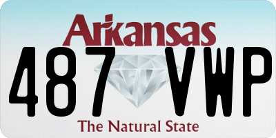 AR license plate 487VWP