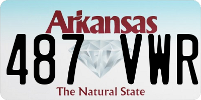 AR license plate 487VWR