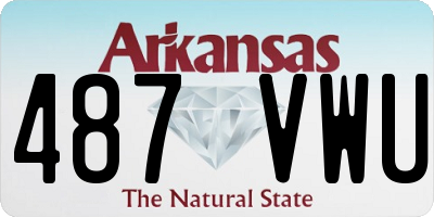 AR license plate 487VWU