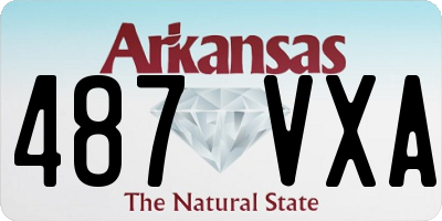 AR license plate 487VXA