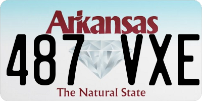 AR license plate 487VXE