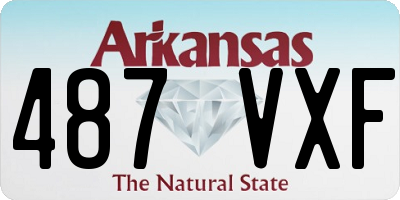 AR license plate 487VXF