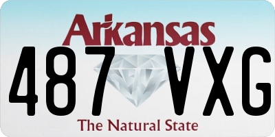 AR license plate 487VXG