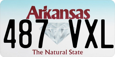 AR license plate 487VXL