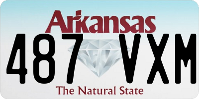 AR license plate 487VXM