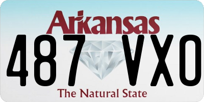 AR license plate 487VXO