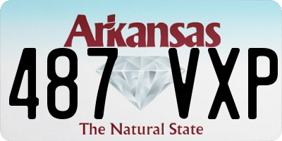 AR license plate 487VXP
